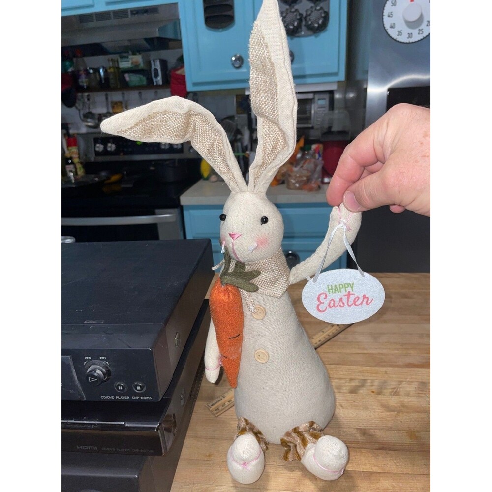 Adorable Standing Plush Home Decor Seasonal Gift Bunny Easter Bunny